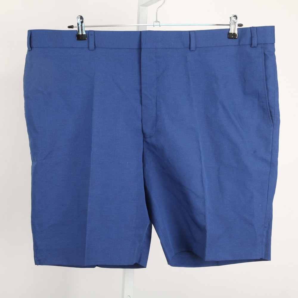 Islander Linen Shorts Men 46 Actual 44 Blue Bermuda Linen Blend 10 Inseam
